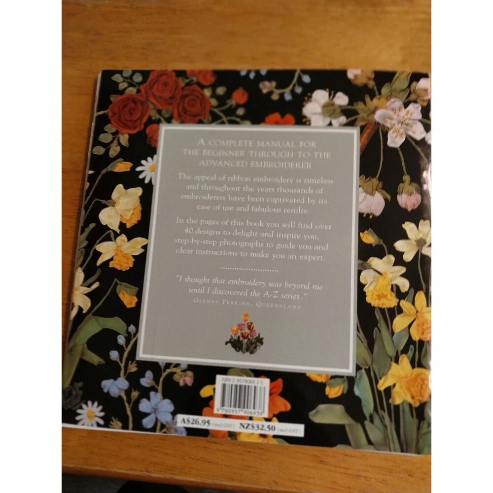 A-Z Ribbon Embroidery Book Vintage